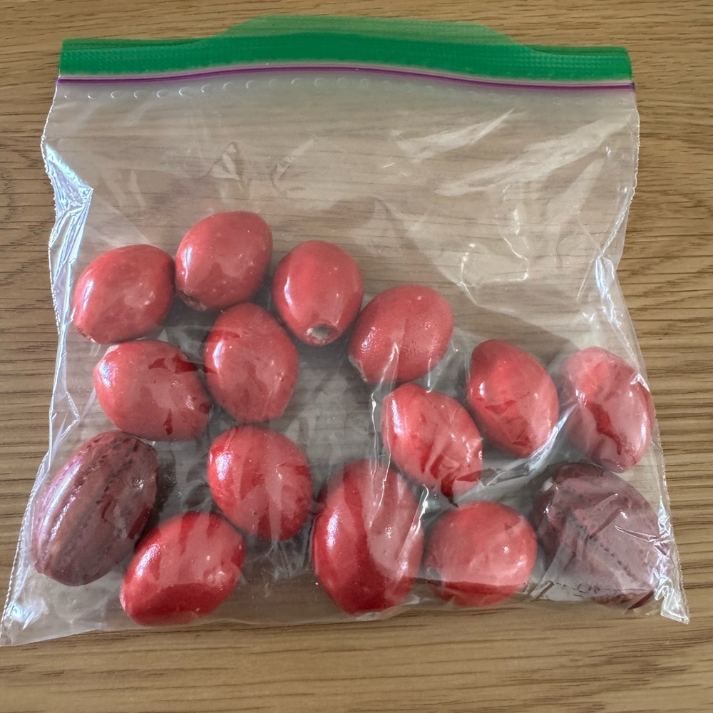 Bulk Red Ceramic Beads – 264 Grams for Jewelry Making